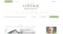 Desktop Screenshot of anoregoncottage.com